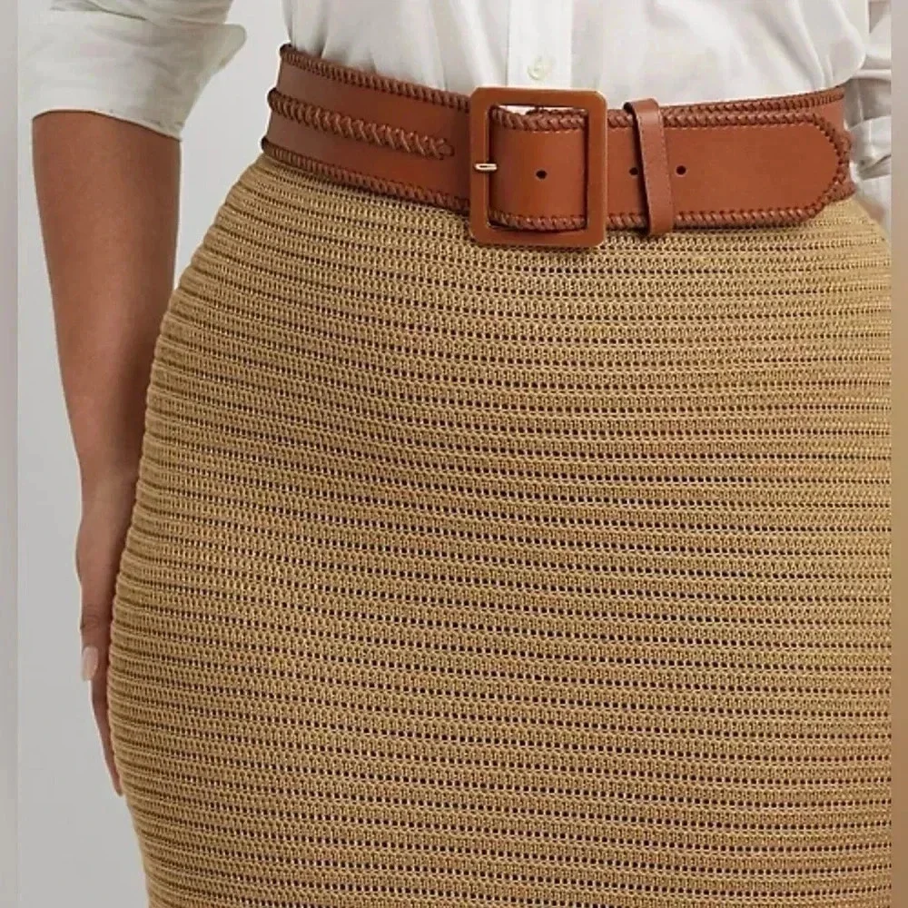 Lauren Ralph Lauren Metallic Cotton-Blend Knit Pencil Skirt Women’s Size… - Picture 2 of 16